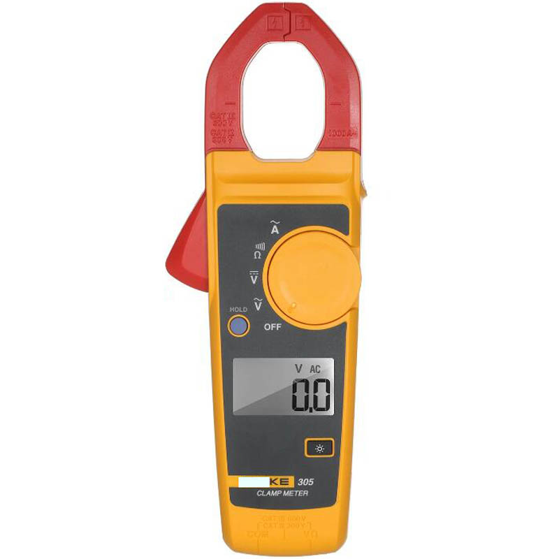 Fluke 305 Digital Clamp Meter LCD Display Handheld Clamp Multimeter ...